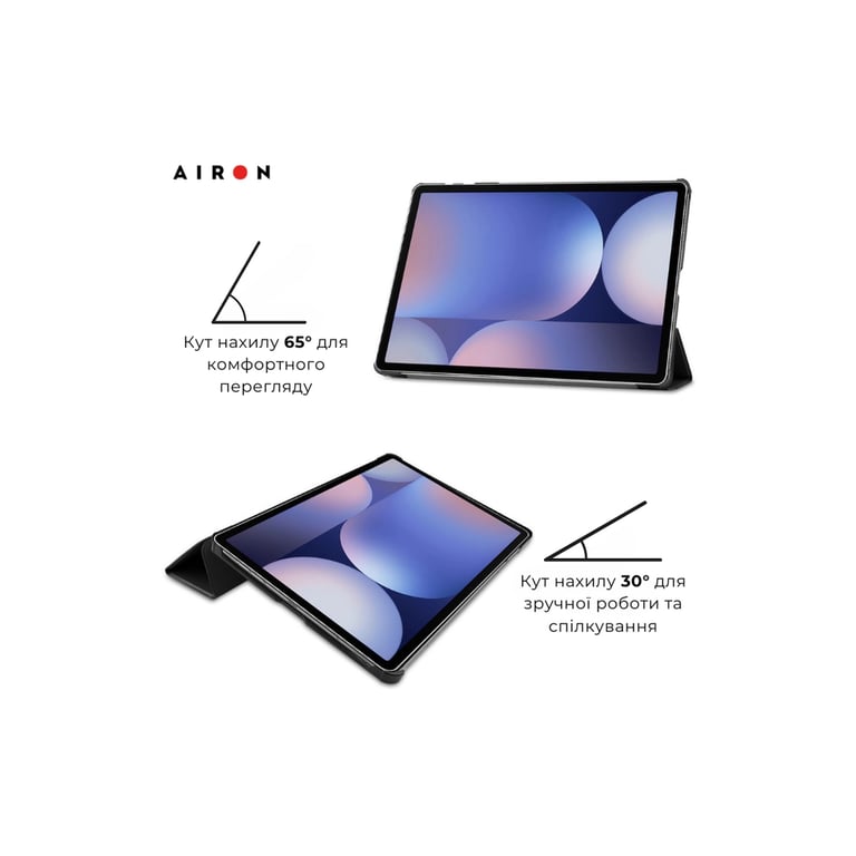 Чохол до планшета AirOn Premium Samsung Galaxy tab S10 Plus 12.4 2024 + film Black (4822356758483) - фото 4
