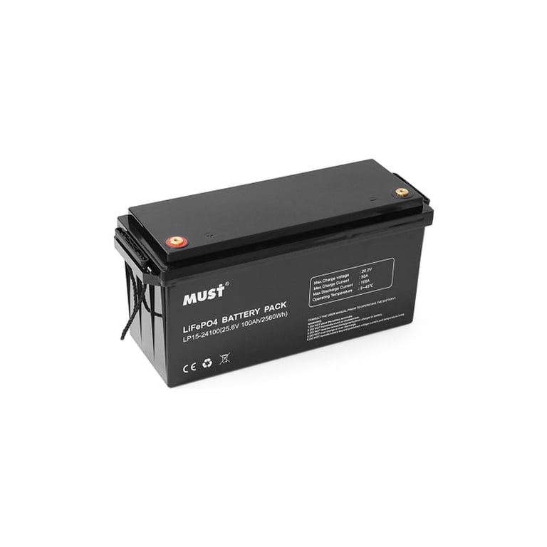 Батарея LiFePo4 Must 25.6V - 100Ah (LP15-24100) - фото 1