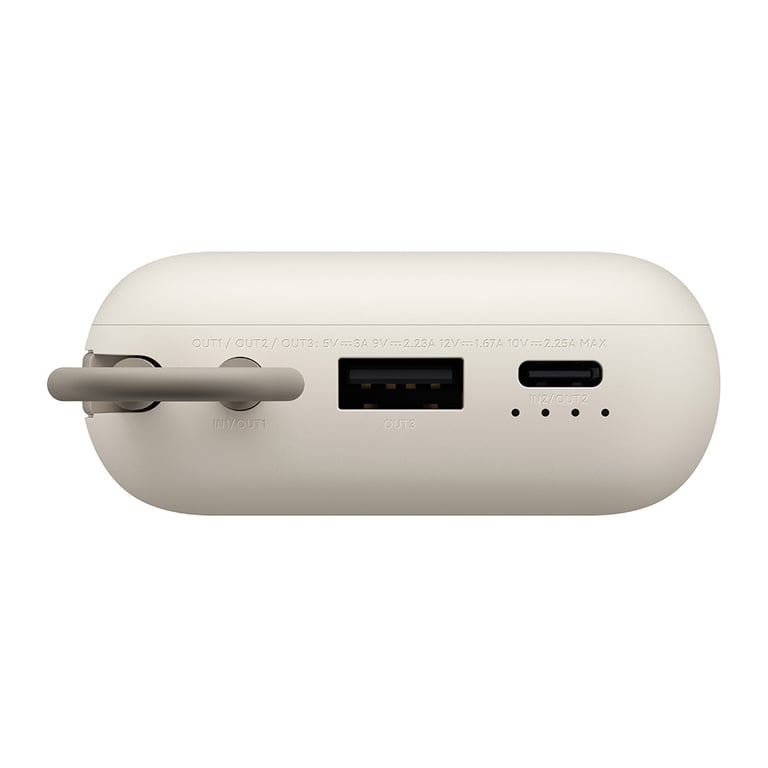 Батарея універсальна Xiaomi 10000mAh 22.5W, Integrated Cable, beige (BHR9072GL) - фото 5