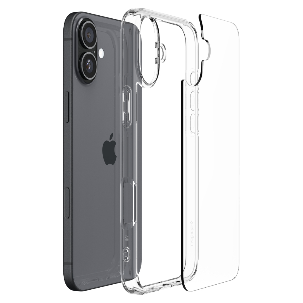 Чохол до мобільного телефона Spigen iPhone 16 Plus Ultra Hybrid Crystal Clear (ACS08069) - фото 8 Чохол до мобільного телефона Spigen iPhone 16 Plus Ultra Hybrid Crystal Clear (ACS08069) - фото 8
