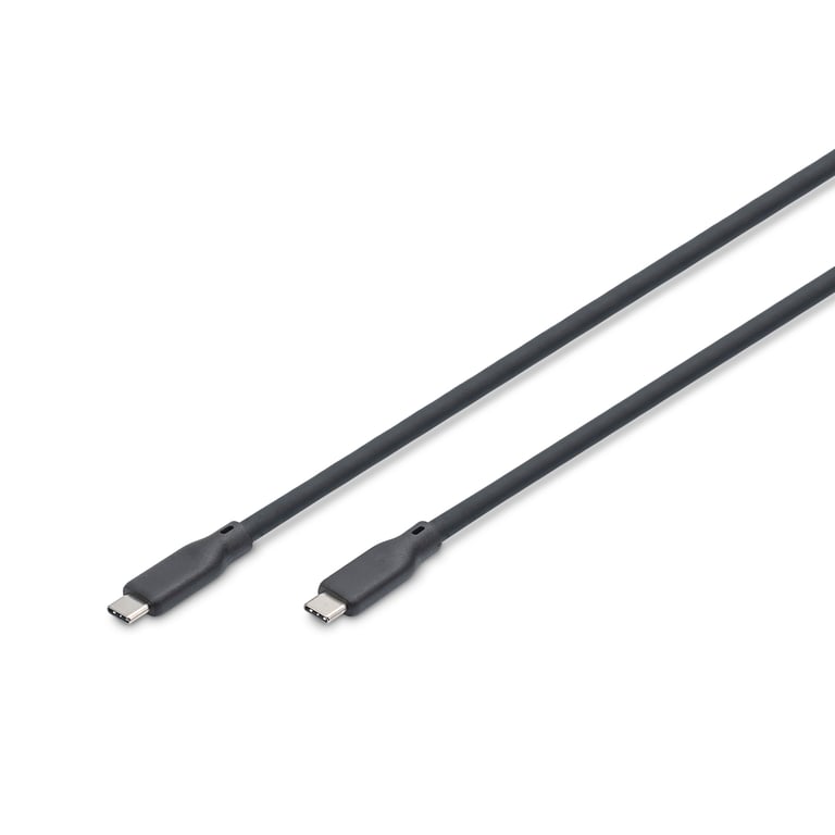 Дата кабель USB-C to USB-C 2.0m USB 4.0 Gen2 20G 240W 8K silicone black Digitus (AK-300344-020-S) - фото 1