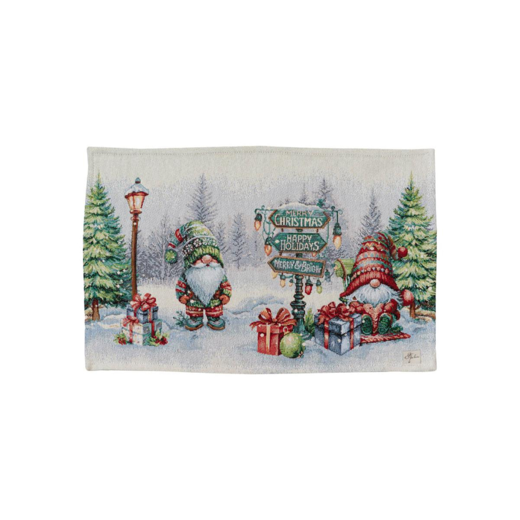 Серветка на стіл Прованс гобеленова Різдвяне багаття 30х50 см (036427) - фото 1