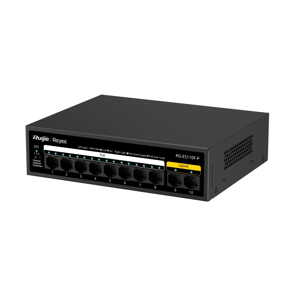 Комутатор мережевий Ruijie Networks RG-ES110F-P - фото 2 Комутатор мережевий Ruijie Networks RG-ES110F-P - фото 2