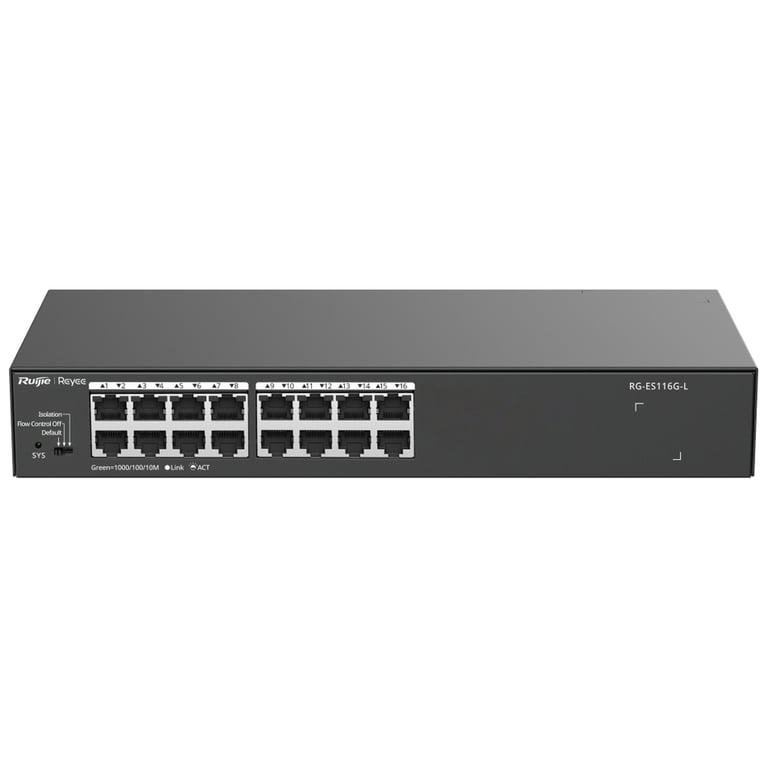 Комутатор мережевий Ruijie Networks RG-ES116G-L - фото 2