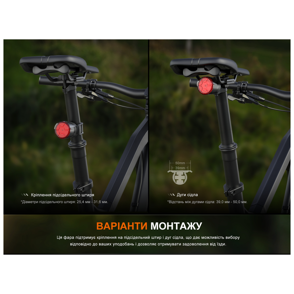 Задня велофара Fenix BC06R - фото 12 Задня велофара Fenix BC06R - фото 12