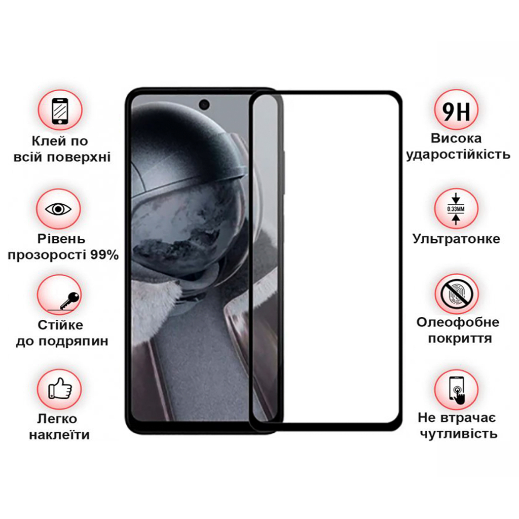 Скло захисне BeCover HMD Pulse Plus Black (712504) - фото 3 Скло захисне BeCover HMD Pulse Plus Black (712504) - фото 3