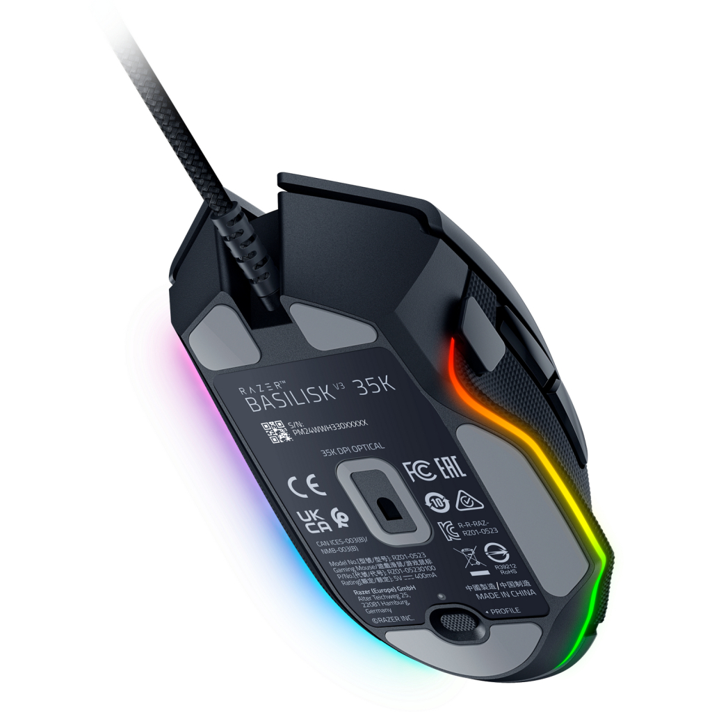 Мишка Razer Basilisk V3 35K USB Black (RZ01-05230100-R3M1) - фото 5 Мишка Razer Basilisk V3 35K USB Black (RZ01-05230100-R3M1) - фото 5