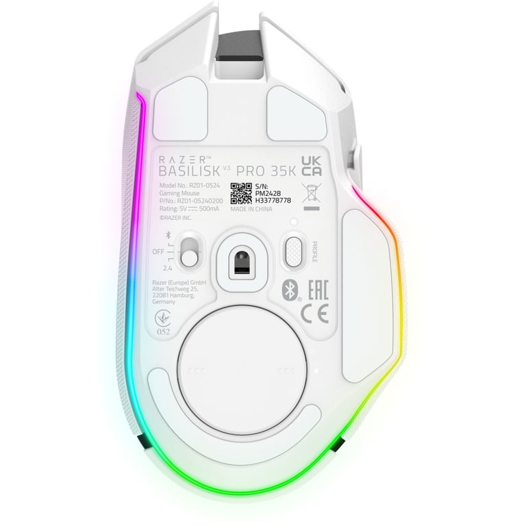 Мишка Razer Basilisk V3 Pro 35K Wireless/Bluetooth White (RZ01-05240200-R3G1) - фото 7