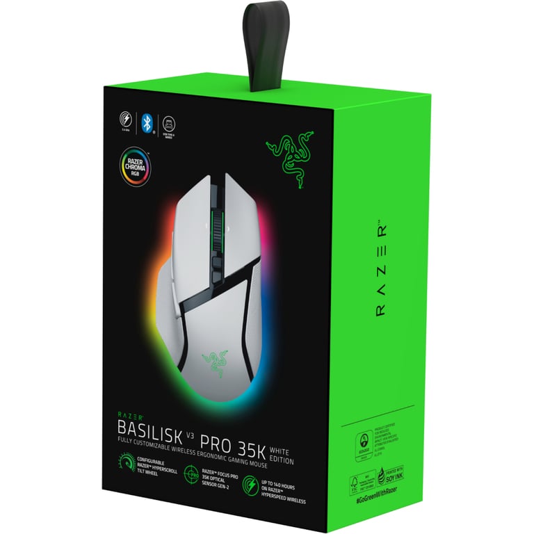 Мишка Razer Basilisk V3 Pro 35K Wireless/Bluetooth White (RZ01-05240200-R3G1) - фото 8