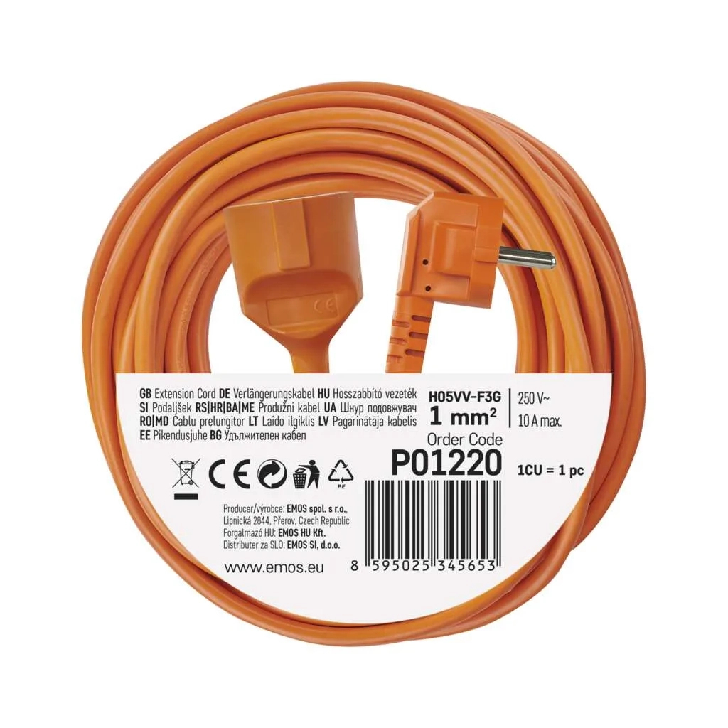 Мережевий подовжувач EMOS P01220 - фото 4 Мережевий подовжувач EMOS P01220 - фото 4