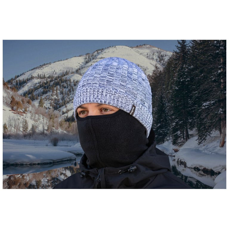 Водонепроникна шапка Dexshell Heathered Rib Knit Beanie Onesize 56-58 см біло-сіра (DH32405MBL) - фото 2