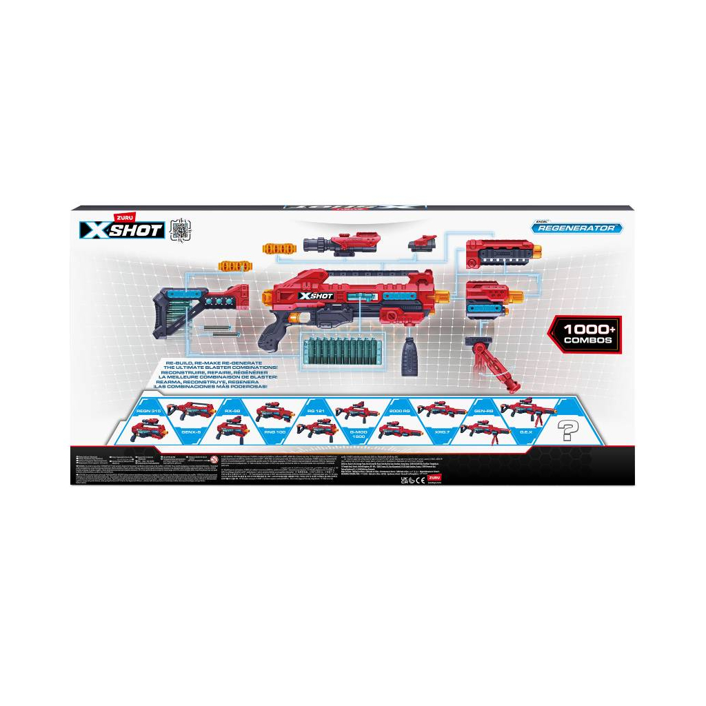 Іграшкова зброя Zuru Бластер X-Shot Excel Regenerator (36173R) - фото 3 Іграшкова зброя Zuru Бластер X-Shot Excel Regenerator (36173R) - фото 3
