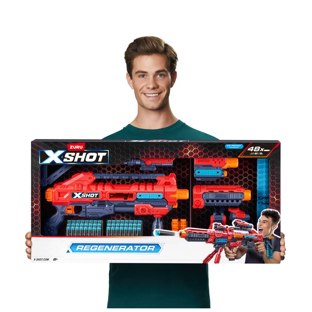 Іграшкова зброя Zuru Бластер X-Shot Excel Regenerator (36173R) - фото 8 Іграшкова зброя Zuru Бластер X-Shot Excel Regenerator (36173R) - фото 8