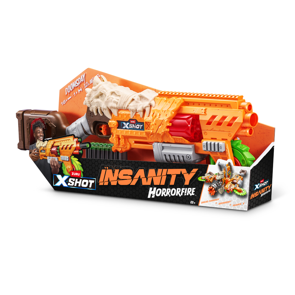 Іграшкова зброя Zuru Бластер X-Shot Insanity horrorfire Doomsday (36732) - фото 1