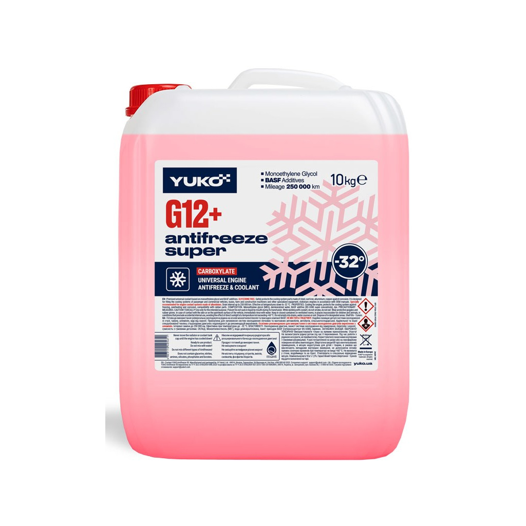 Антифриз Yuko -32 Super G12+ черв. 10л (4823110405611) Антифриз Yuko -32 Super G12+ черв. 10л (4823110405611)