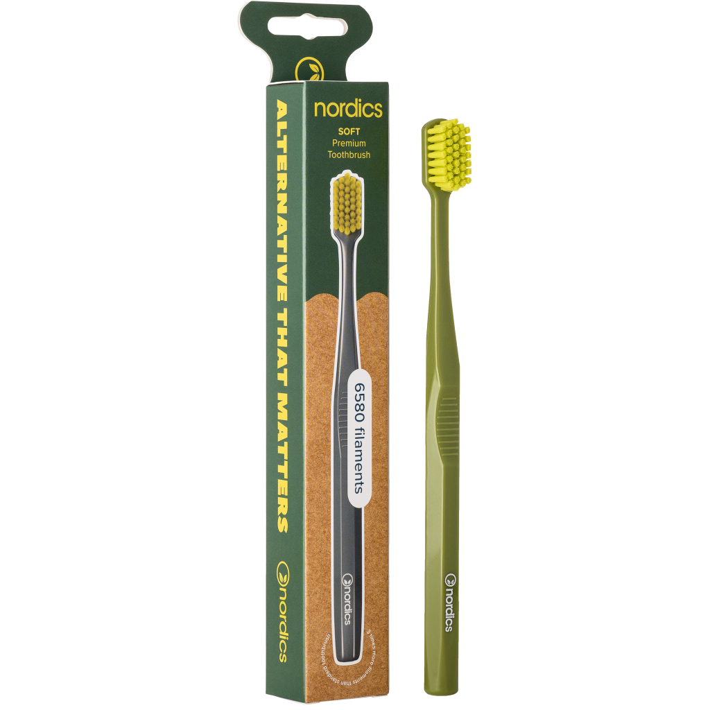 Зубна щітка Nordics 6580 Premium Dark Green (3800501908211) - фото 1
