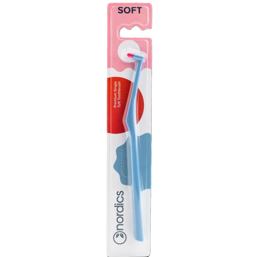 Зубна щітка Nordics Single Tuft Soft Blue Монопучкова (3800501908037) Зубна щітка Nordics Single Tuft Soft Blue Монопучкова (3800501908037)