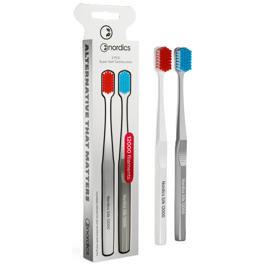 Зубна щітка Nordics Silk 12000 2 шт. (3800500324449) - фото 1 Зубна щітка Nordics Silk 12000 2 шт. (3800500324449) - фото 1