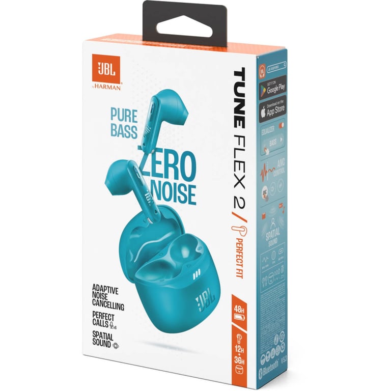 Навушники JBL Tune Flex 2 Turquoise (JBLTFLEX2TQE) - фото 11