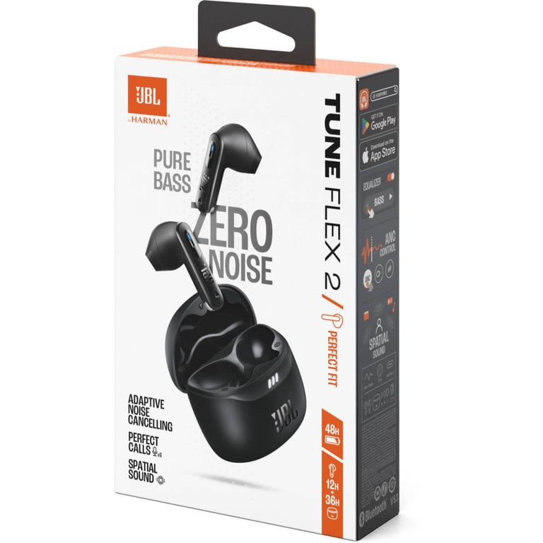 Навушники JBL Tune Flex 2 Black (JBLTFLEX2BLK) - фото 11