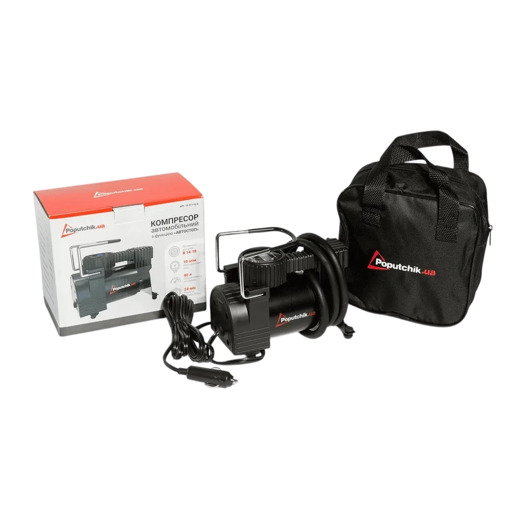 Автомобільний компресор Poputchik 40л/хв, 10 АТ (13-011-IS-D) - фото 4 Автомобільний компресор Poputchik 40л/хв, 10 АТ (13-011-IS-D) - фото 4