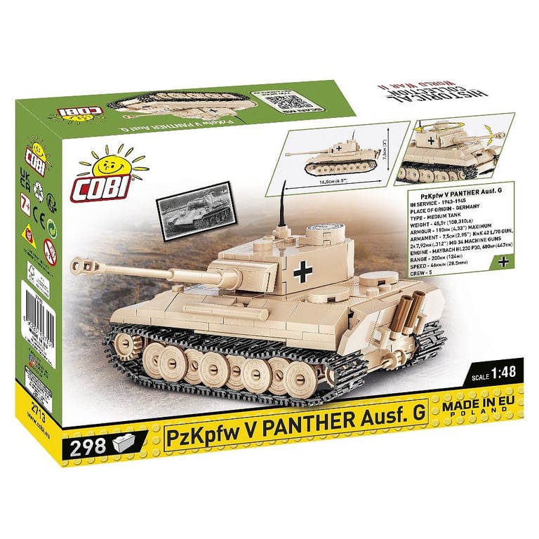 Конструктор Cobi Друга Світова Війна Танк Panzer V Пантера, 298 деталей (COBI-2713) - фото 3