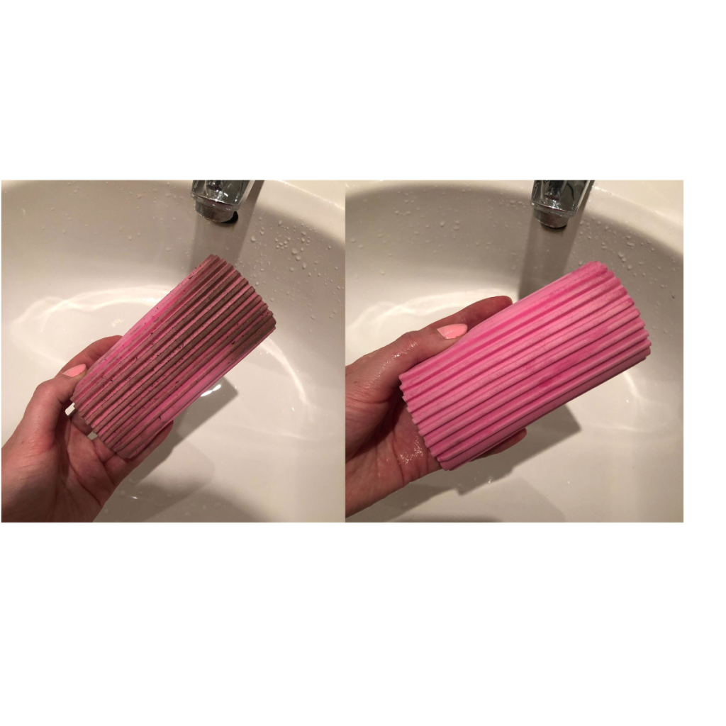 Губка для прибирання Scrub Daddy Damp Duster Для пилу Рожева (5060481022767/5060481023788) - фото 3 Губка для прибирання Scrub Daddy Damp Duster Для пилу Рожева (5060481022767/5060481023788) - фото 3