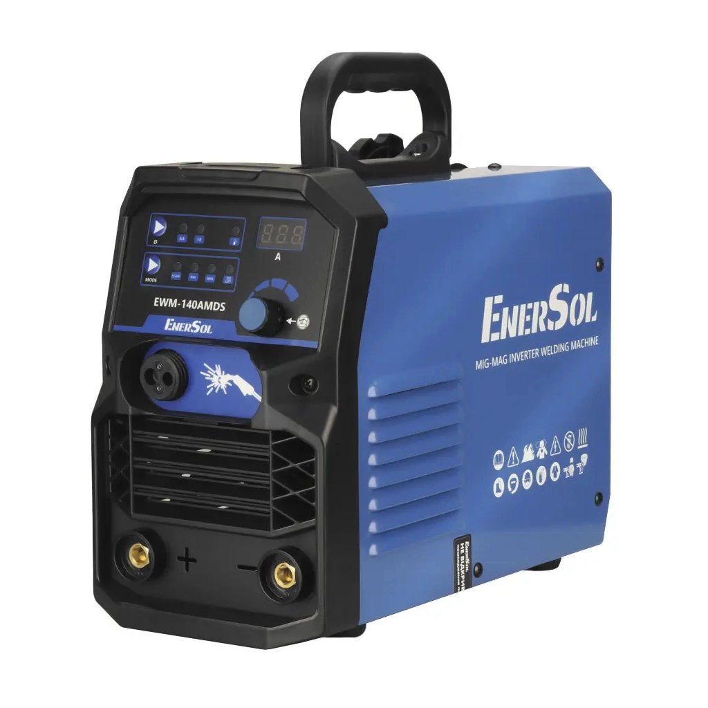 Зварювальний апарат Enersol напіватомат, 20-140 A, 6.1 кВт (EWM-140AMDS) - фото 1 Зварювальний апарат Enersol напіватомат, 20-140 A, 6.1 кВт (EWM-140AMDS) - фото 1