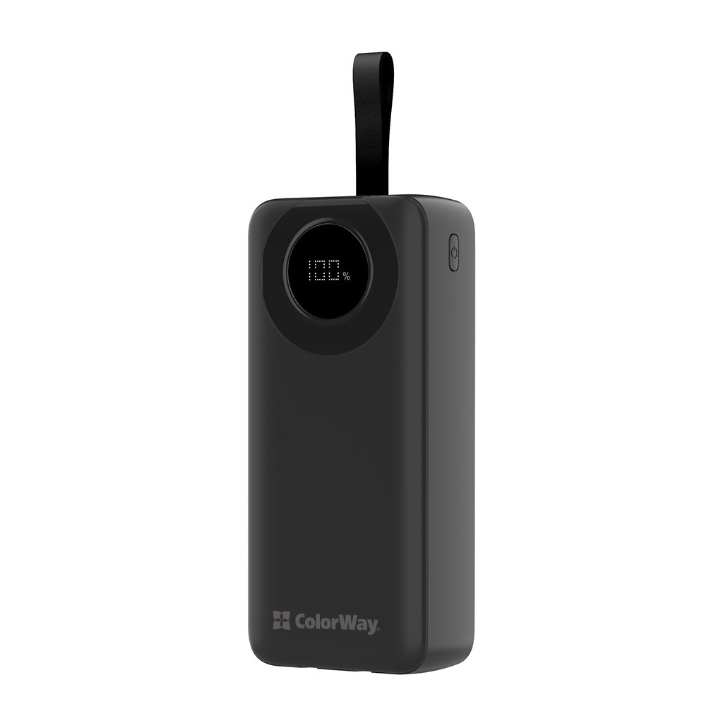 Батарея універсальна ColorWay 30 000 mAh EnergyPlus PD/18W, QC3.0/22.5W, Black (CW-PB300LPB4BK-PDD) - фото 1