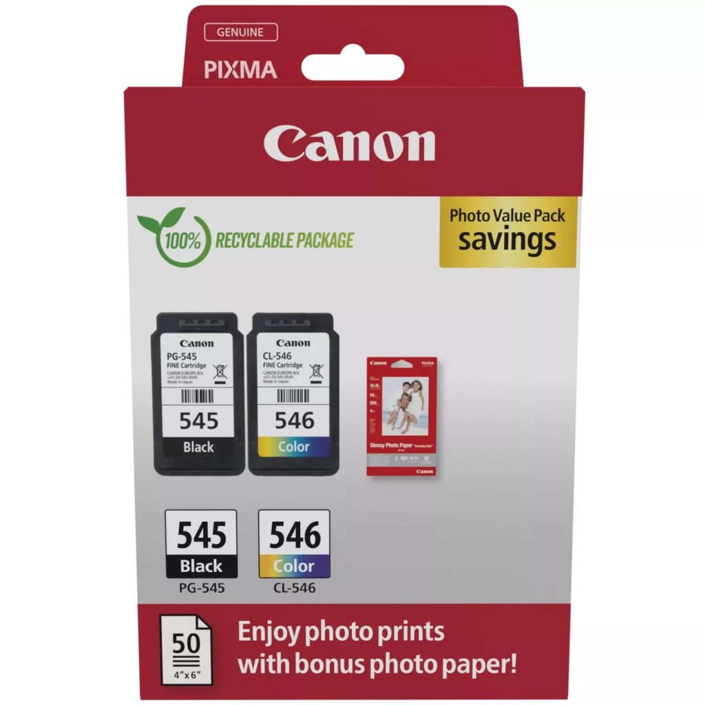 Картридж Canon PG-545/CL-546 Multipack BK+Color (8287B008) Картридж Canon PG-545/CL-546 Multipack BK+Color (8287B008)