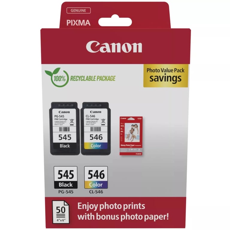 Картридж Canon PG-545/CL-546 Multipack BK+Color (8287B008) - фото 1