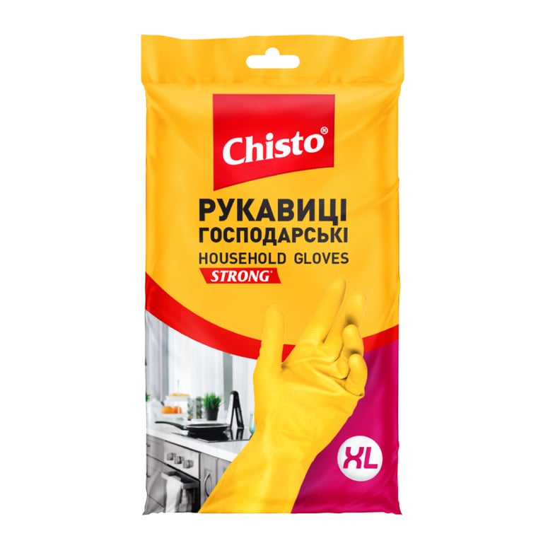 Рукавички господарські Chisto Латексні XL 1 пара (4823098414940) - фото 1