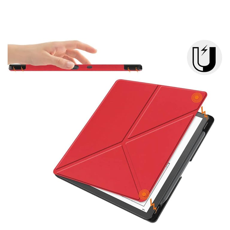 Чохол до електронної книги BeCover Ultra Slim Origami Amazon Kindle Scribe 10.2" Red (712581) - фото 7