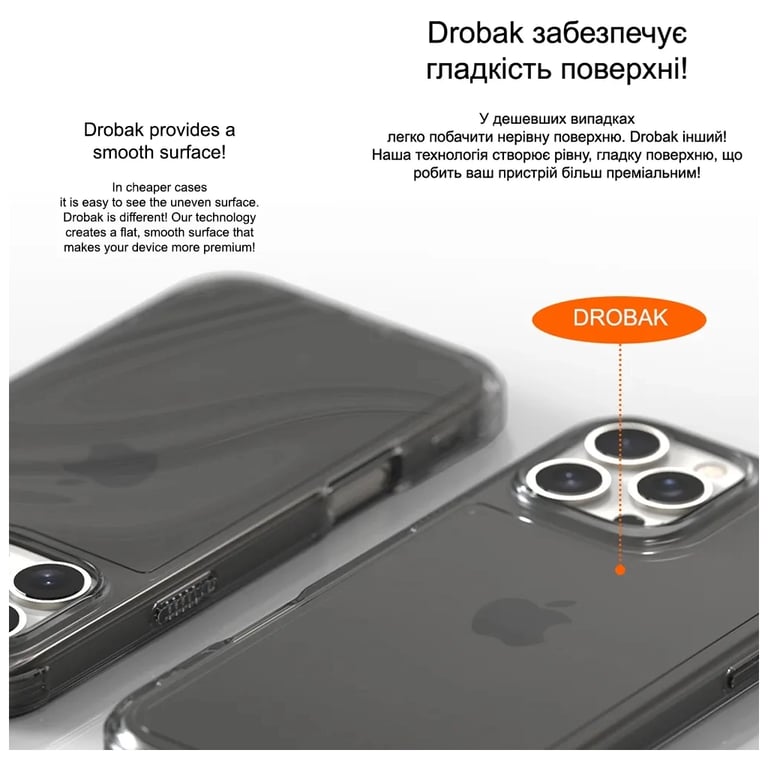 Чохол до мобільного телефона Drobak Acrylic Case with Airbag для Apple iPhone 15 Pro (949406) - фото 3