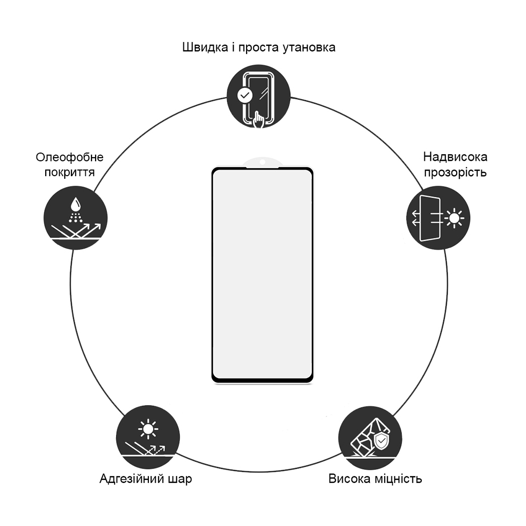 Скло захисне Drobak Xiaomi 14T Pro Black Frame A+ (383810) - фото 3 Скло захисне Drobak Xiaomi 14T Pro Black Frame A+ (383810) - фото 3