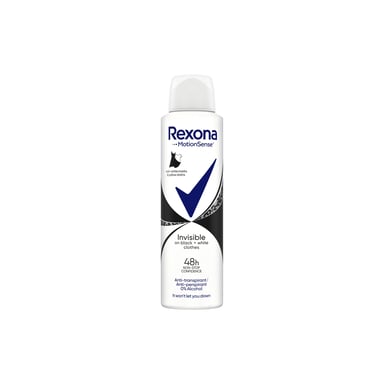 Антиперспірант Rexona Невидимий на чорному і білому 150 мл (8712561844857/8720181564123) - фото 1