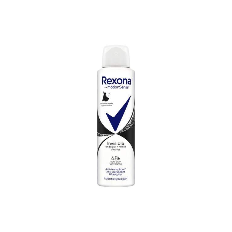 Антиперспірант Rexona Невидимий на чорному і білому 150 мл (8712561844857/8720181564123) - фото 1