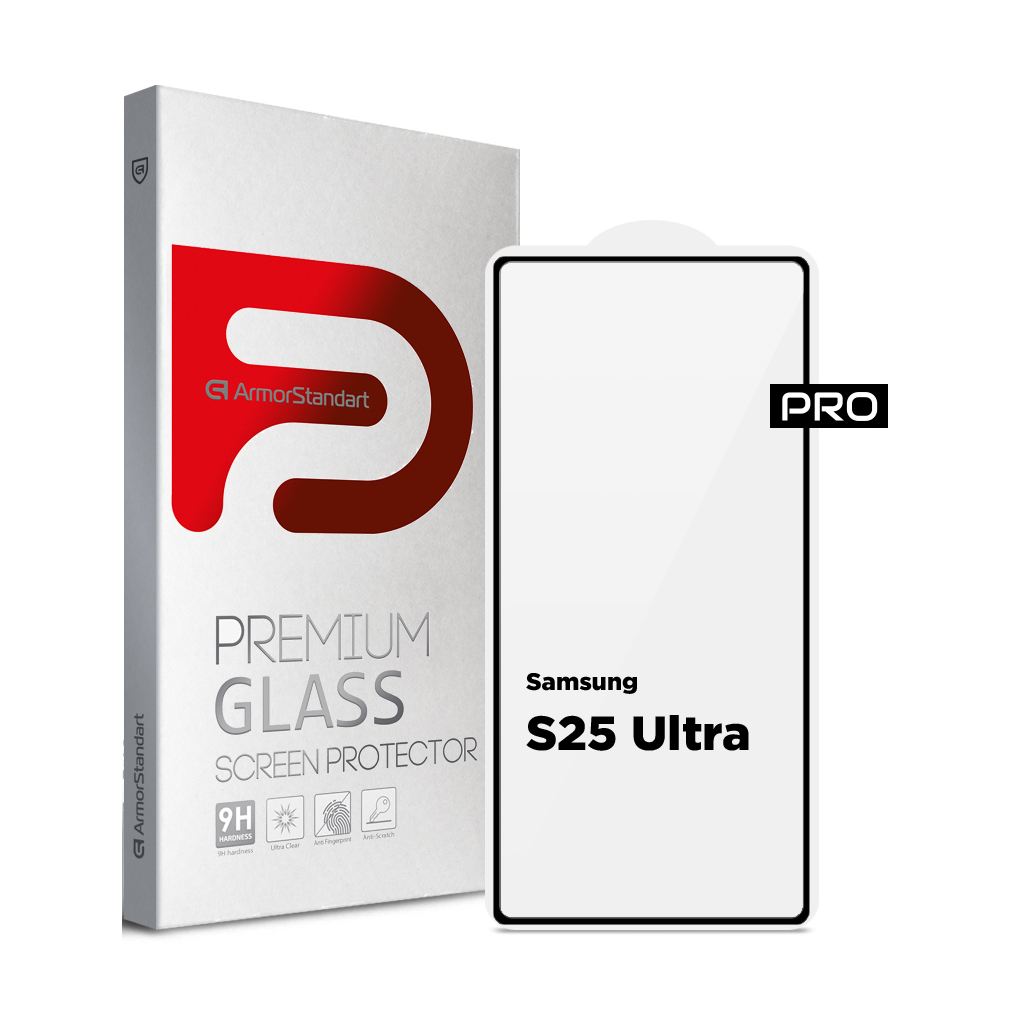 Скло захисне Armorstandart Pro Samsung S25 Ultra Black (ARM81613) - фото 1 Скло захисне Armorstandart Pro Samsung S25 Ultra Black (ARM81613) - фото 1