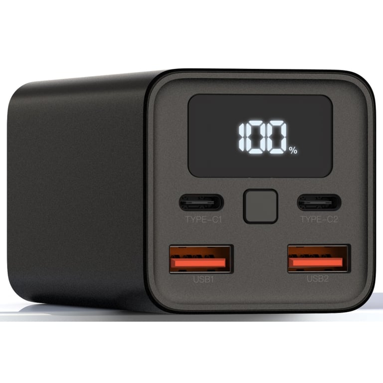 Батарея універсальна XO 20000mAh, PD/65W for laptop, QC/22.5W, black (PB97_Black) - фото 2