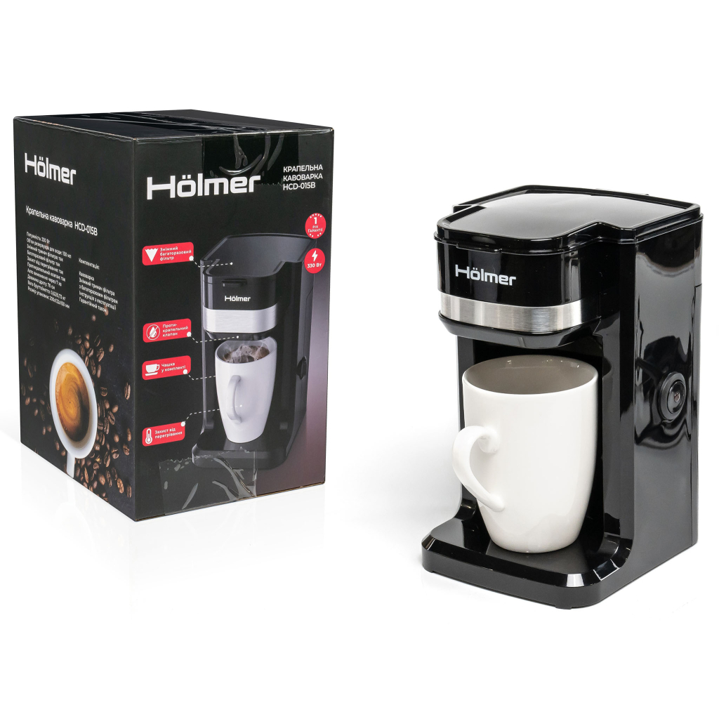Крапельна кавоварка Hölmer HCD-015B - фото 8 Крапельна кавоварка Hölmer HCD-015B - фото 8
