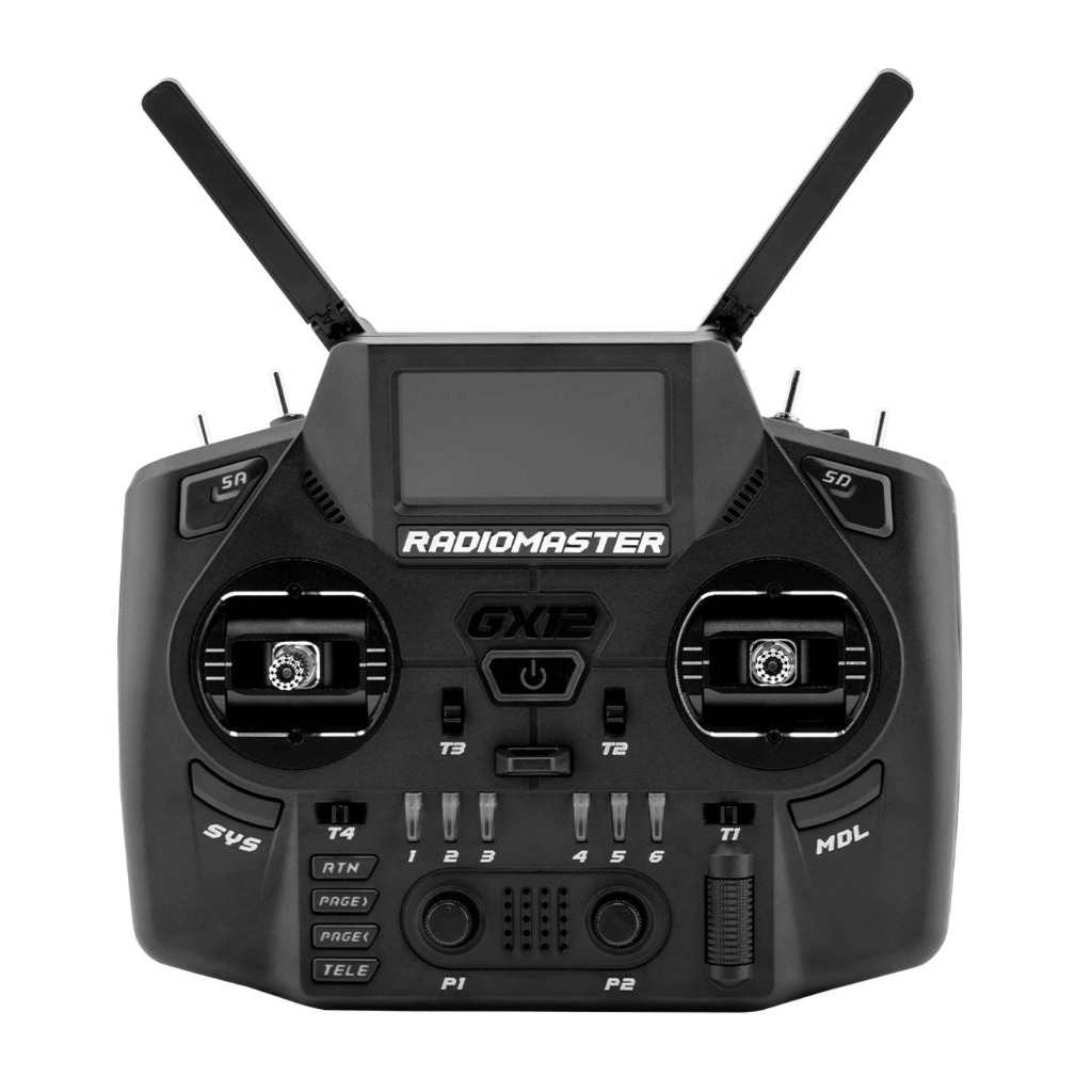 Пульт управління для дрона RadioMaster GX12 radio ExpressLRS Edge XT M2 (HP0157.0094-BLK) - фото 1