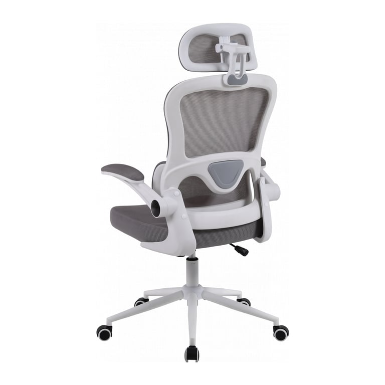 Офісне крісло GT Racer B-5880 White/Gray - фото 5