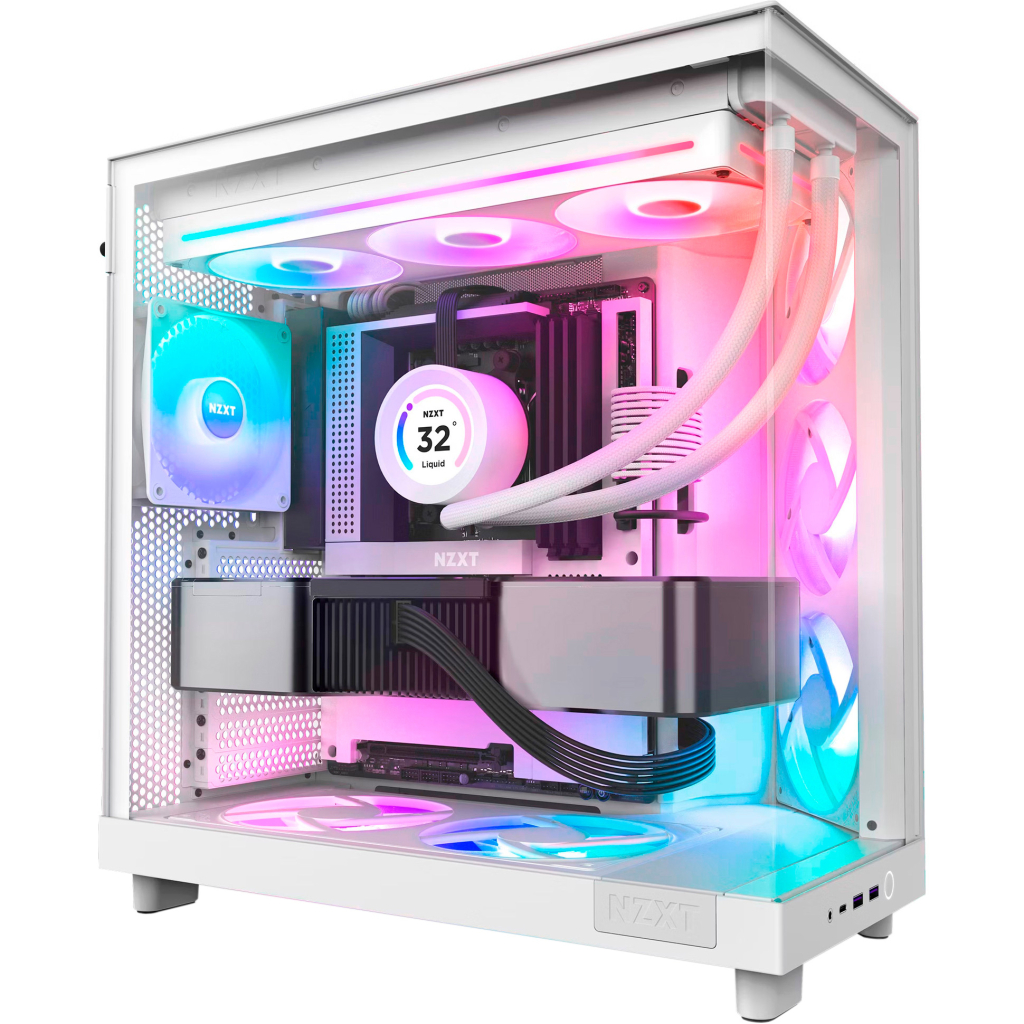Кулер до корпусу NZXT F360 RGB Core Fan (Single Frame) - White (RF-U36HF-W1) - фото 7 Кулер до корпусу NZXT F360 RGB Core Fan (Single Frame) - White (RF-U36HF-W1) - фото 7