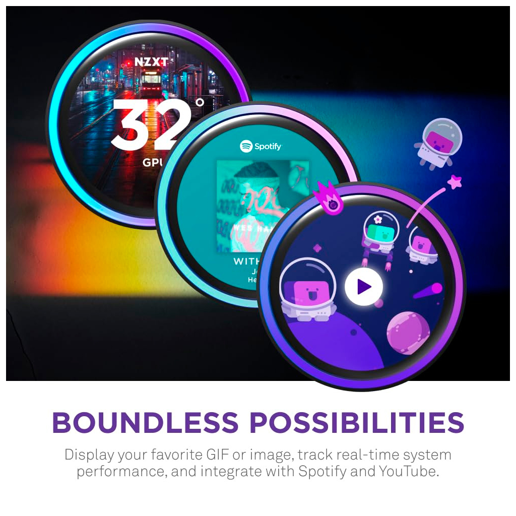 Система рідинного охолодження NZXT Kraken Elite RGB 280mm AIO (RL-KR28E-B2) - фото 10 Система рідинного охолодження NZXT Kraken Elite RGB 280mm AIO (RL-KR28E-B2) - фото 10