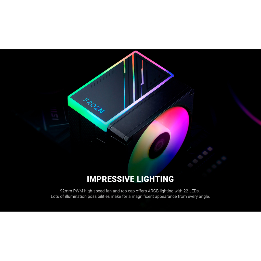 Кулер до процесора ID-Cooling FROZN A400 ARGB - фото 12 Кулер до процесора ID-Cooling FROZN A400 ARGB - фото 12
