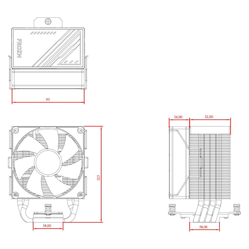 Кулер до процесора ID-Cooling FROZN A400 ARGB - фото 9 Кулер до процесора ID-Cooling FROZN A400 ARGB - фото 9