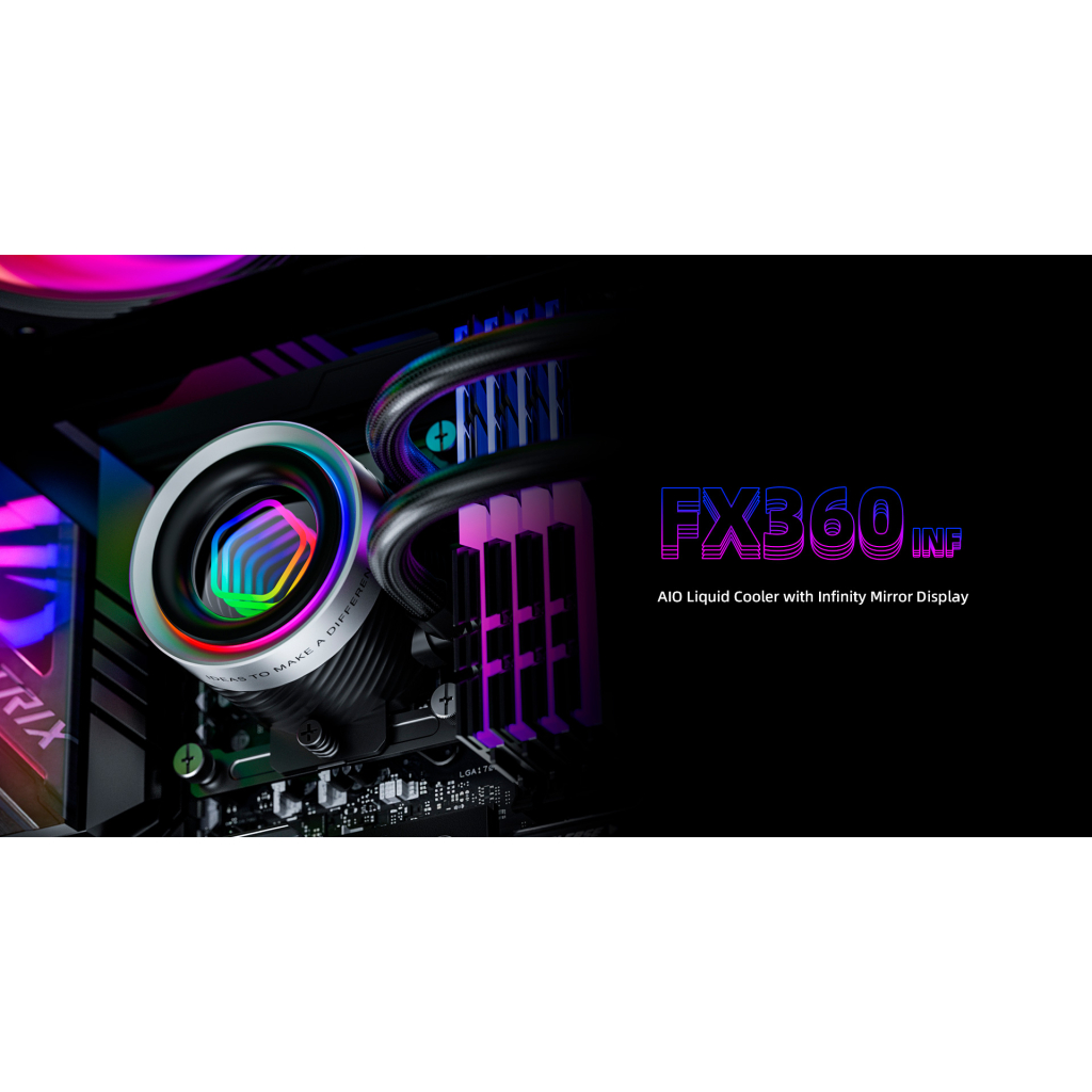Система рідинного охолодження ID-Cooling FX360 INF - фото 9 Система рідинного охолодження ID-Cooling FX360 INF - фото 9