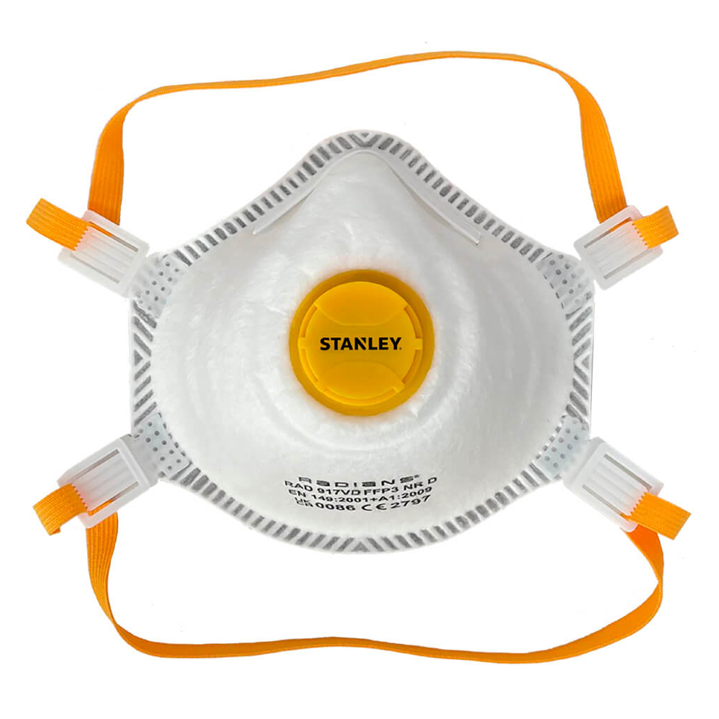 Респіратор Stanley твердих частинок, із клапаном, 5 шт (SYFFP35BX) - фото 1 Респіратор Stanley твердих частинок, із клапаном, 5 шт (SYFFP35BX) - фото 1