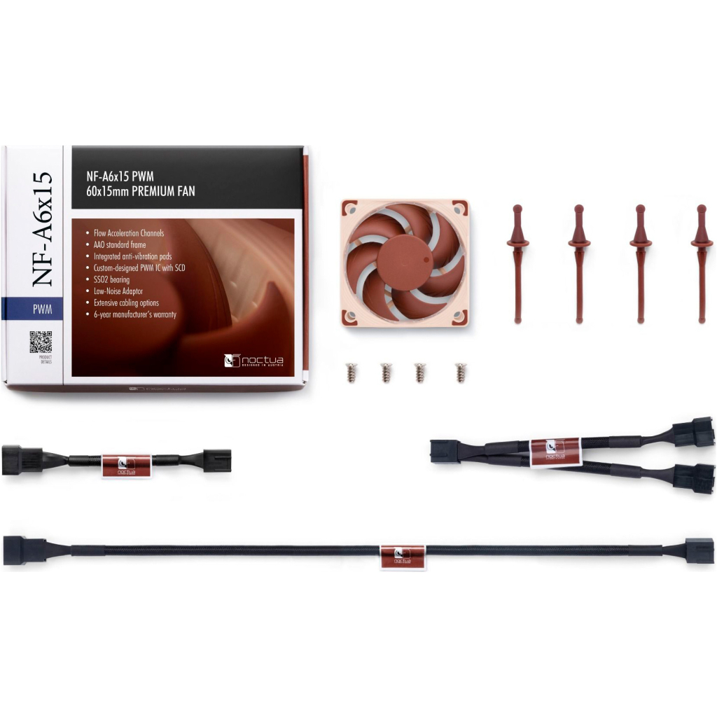 Кулер до корпусу Noctua NF-A6x15 PWM - фото 5 Кулер до корпусу Noctua NF-A6x15 PWM - фото 5