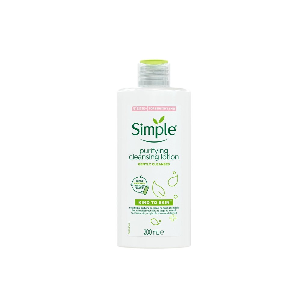 Лосьйон для обличчя Simple Kind to Skin Purifying Cleansing Lotion 200 мл (5011451103849) Лосьйон для обличчя Simple Kind to Skin Purifying Cleansing Lotion 200 мл (5011451103849)